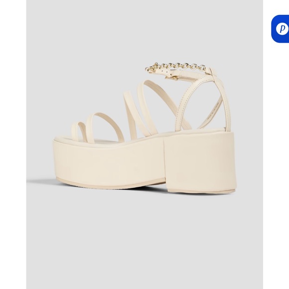 Maje Cream Platform Sandals - Picture 2 of 4